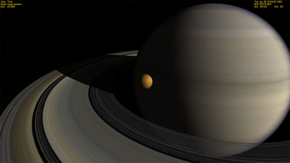 nasa cassini titan saturn