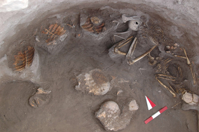 Türkiye’de insan ve kaplumbağa gömülü antik mezar bulundu