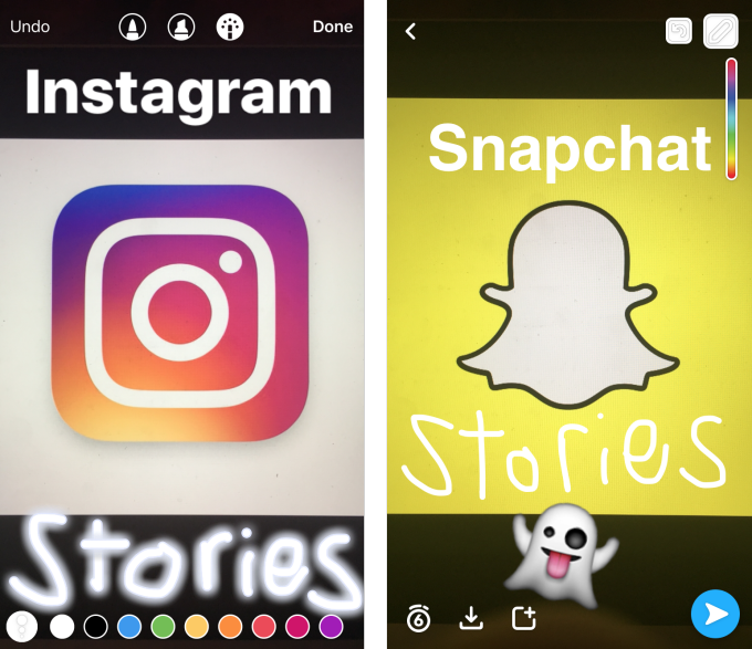 instagram stories vs snapchat stories