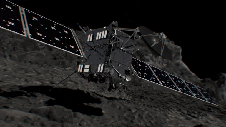 rosetta comet landing mission end