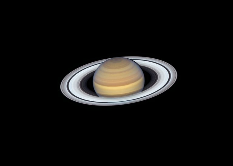 Portre hubble Saturn nasa dijitalX 001