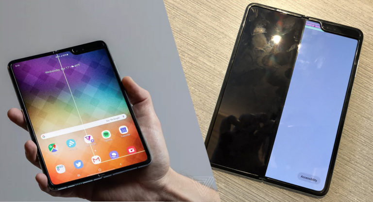 galaxy fold screen issues failure