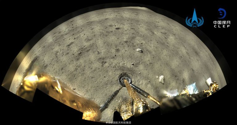Ay’a Ulaşan Chang’e 5 Uzay Aracı Yüzeyin Süper Net Görüntülerini Çekti
