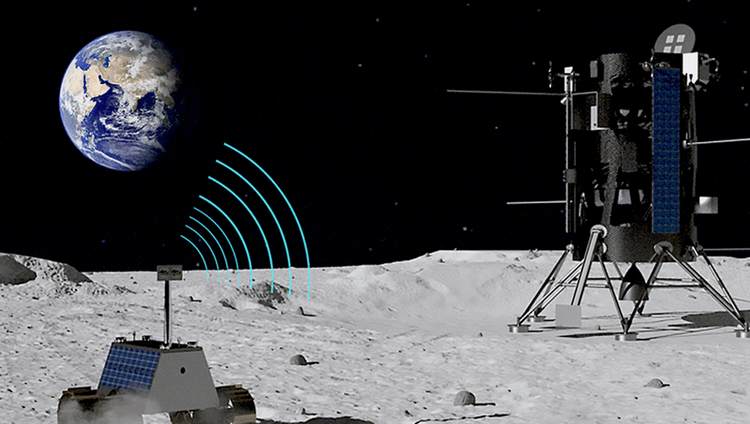 Ay'da yüksek hızda internet