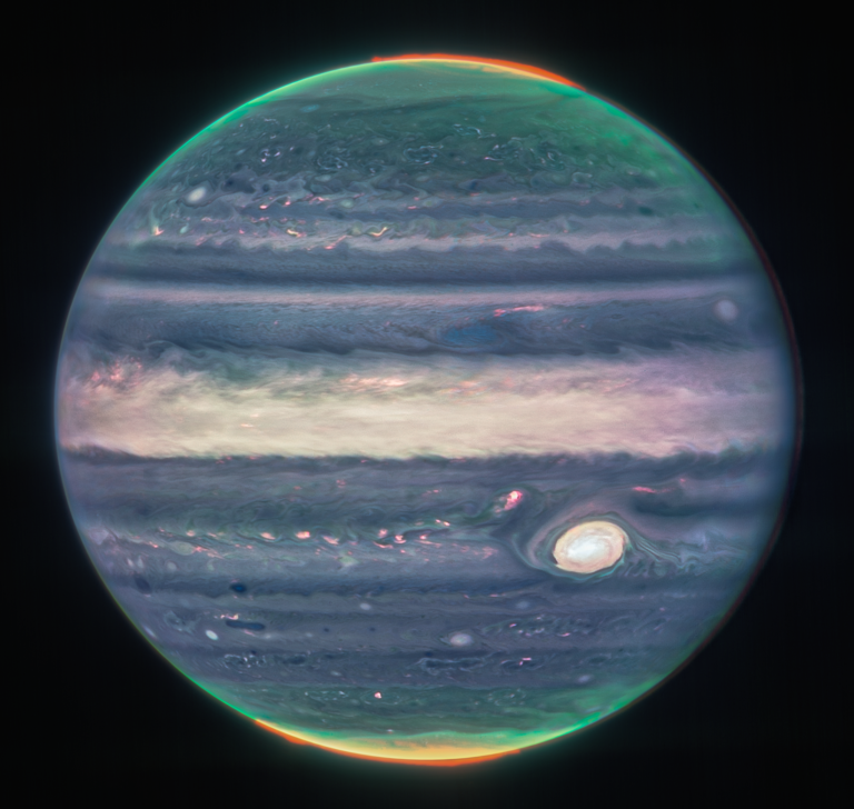 James Webb Uzay Teleskobu Kızılötesi Işınlarla Jüpiter’i Yeniden Okudu